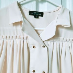 Tahari Off-white Dress Shirt Women